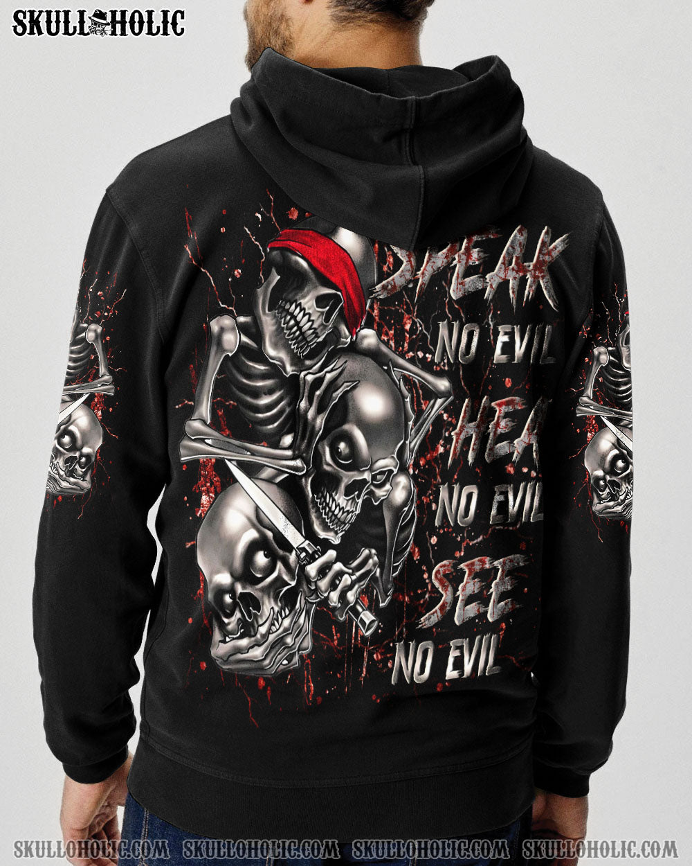 BLISSCORNERS SEE NO HEAR NO SPEAK NO ALL OVER PRINT