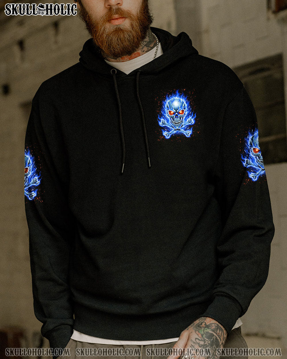 BLISSCORNERS BE CAREFUL FIRE SKULL ALL OVER PRINT