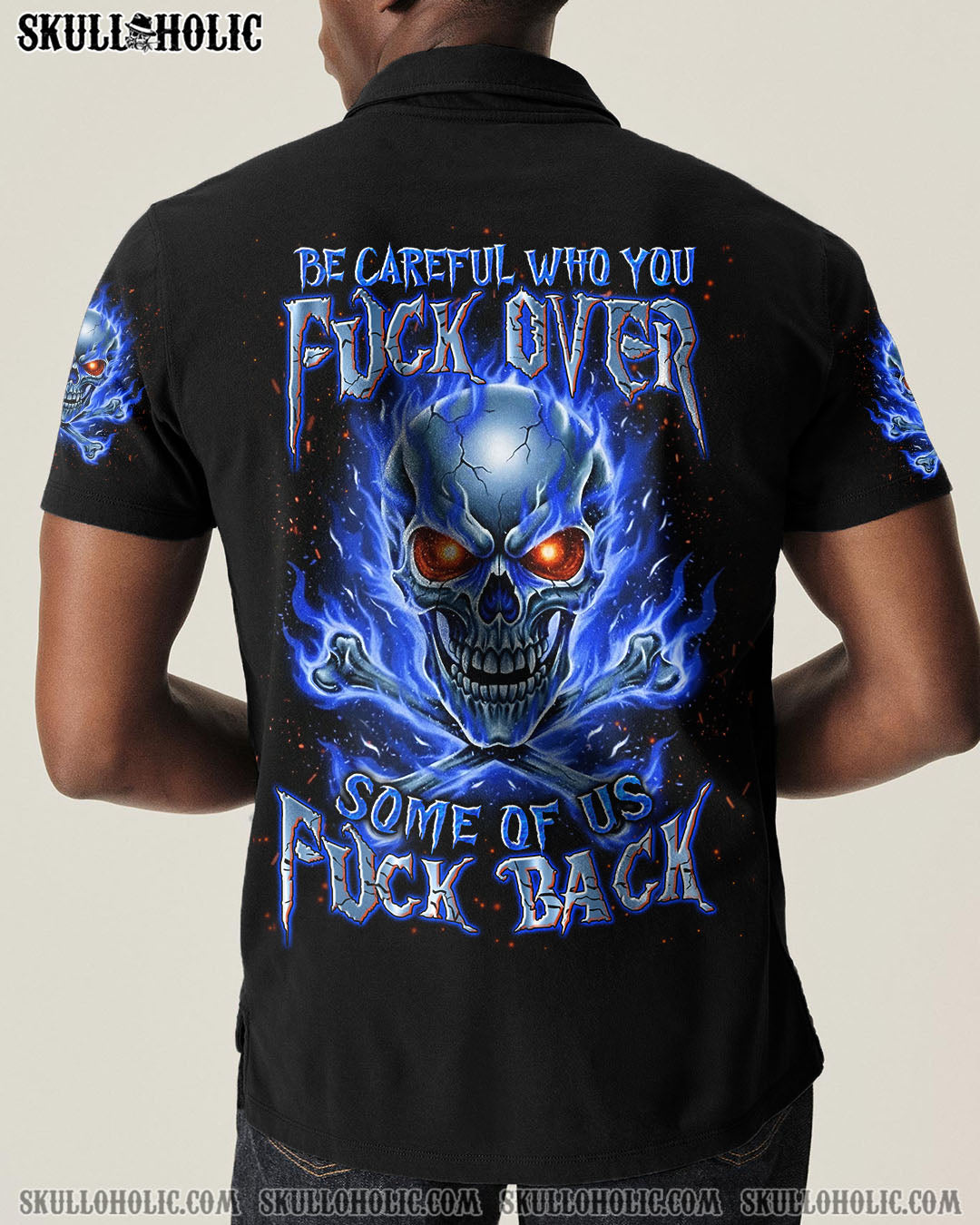 BLISSCORNERS BE CAREFUL FIRE SKULL ALL OVER PRINT