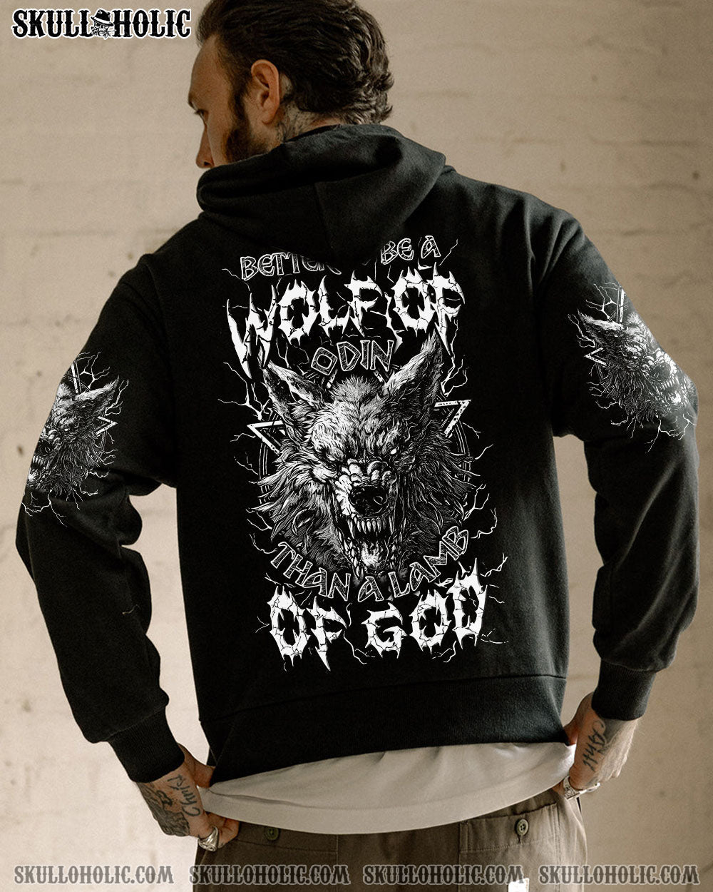 BLISSCORNERS BETTER TO BE A WOLF OF ODIN ALL OVER PRINT