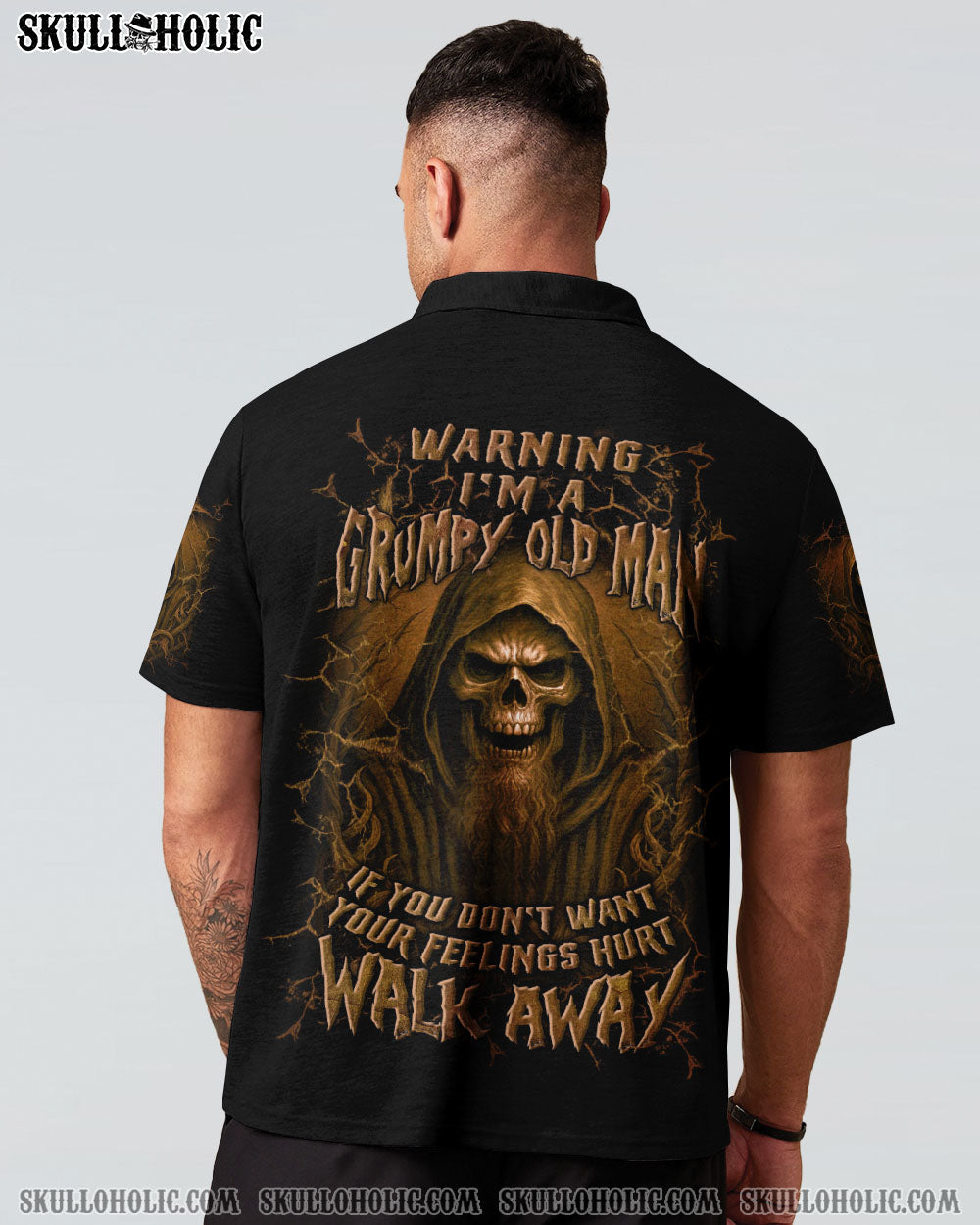 BLISSCORNERS WARNING I'M A GRUMPY OLD MAN ALL OVER PRINT