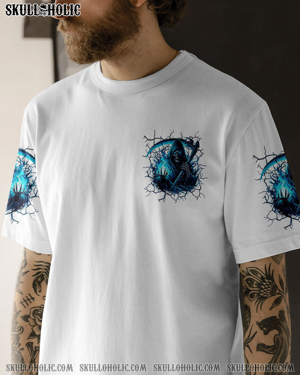 BLISSCORNERS I DON'T HAVE A SHORT TEMPER SKULL REAPER ALL OVER PRINT