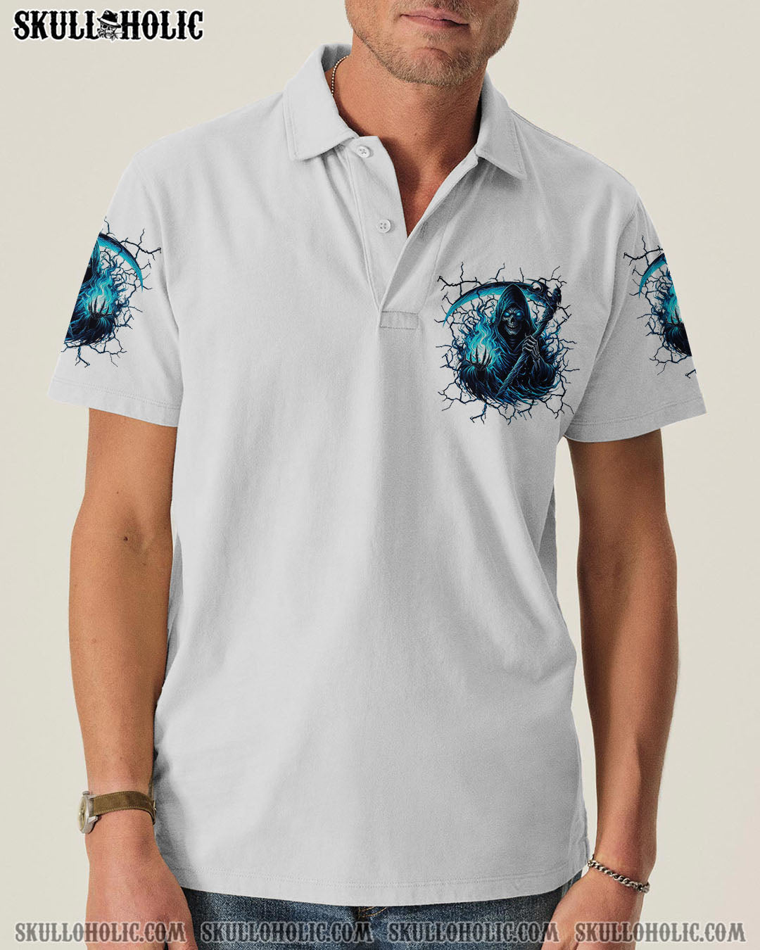 BLISSCORNERS I DON'T HAVE A SHORT TEMPER SKULL REAPER ALL OVER PRINT