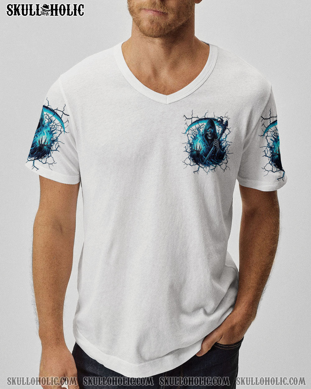 BLISSCORNERS I DON'T HAVE A SHORT TEMPER SKULL REAPER ALL OVER PRINT