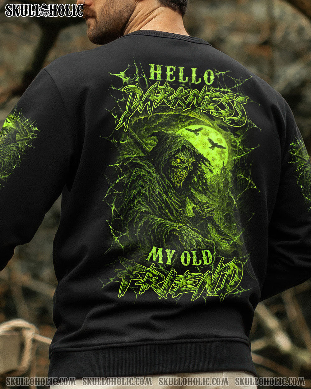 BLISSCORNERS HELLO DARKNESS MY OLD FRIEND ALL OVER PRINT