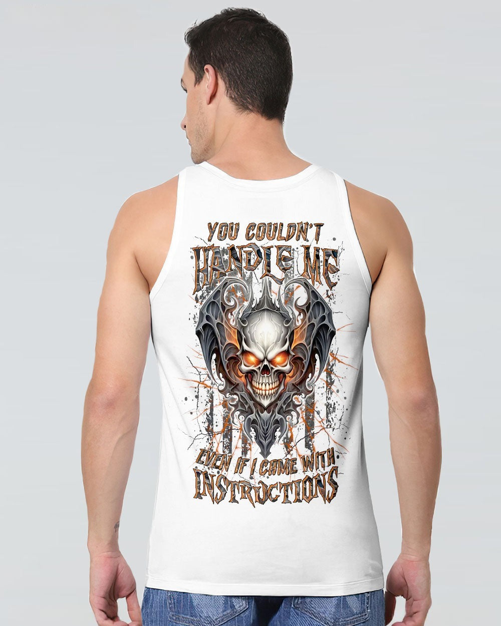 BLISSCORNERS YOU COULDN'T HANDLE ME SKULL ALL OVER PRINT