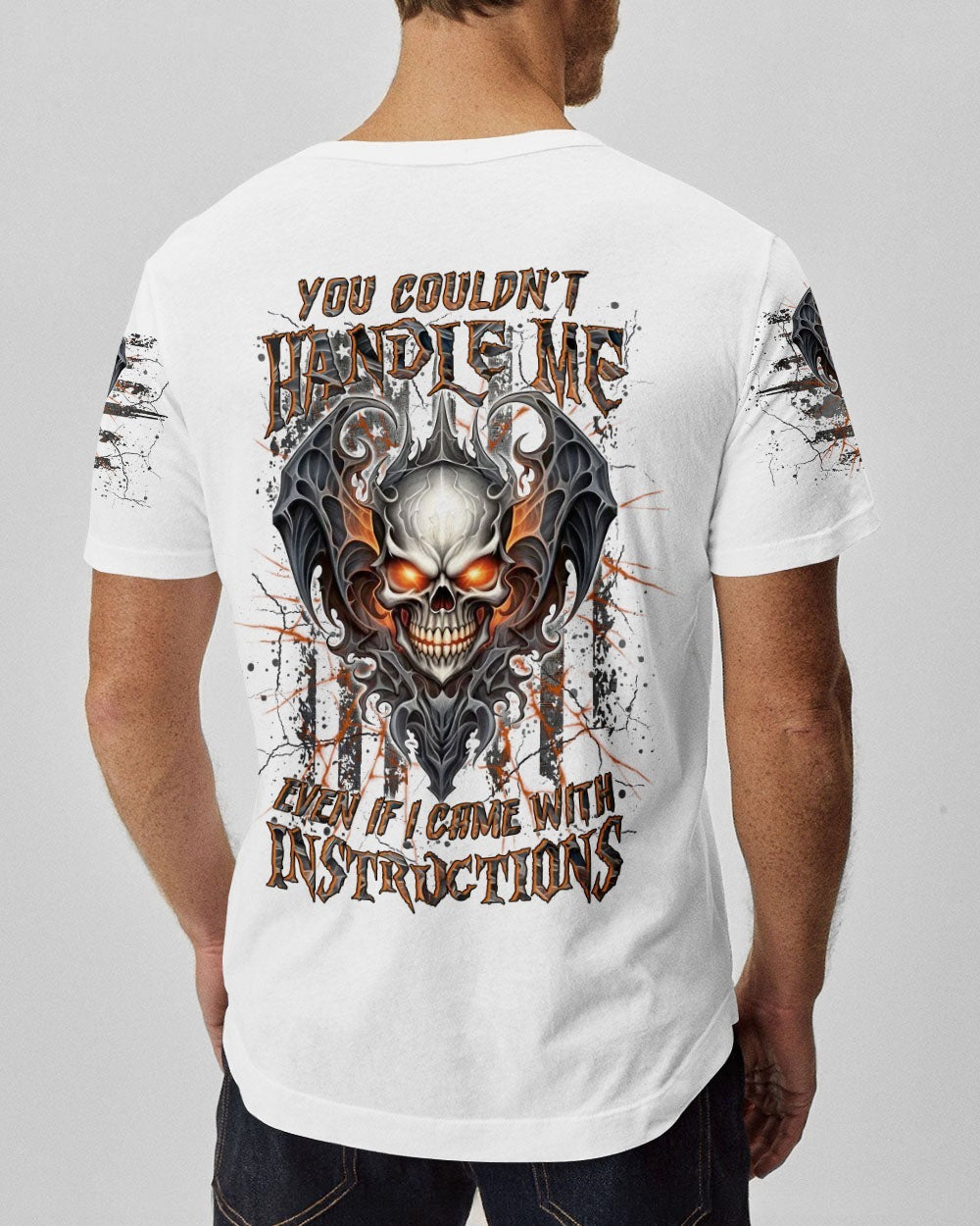 BLISSCORNERS YOU COULDN'T HANDLE ME SKULL ALL OVER PRINT