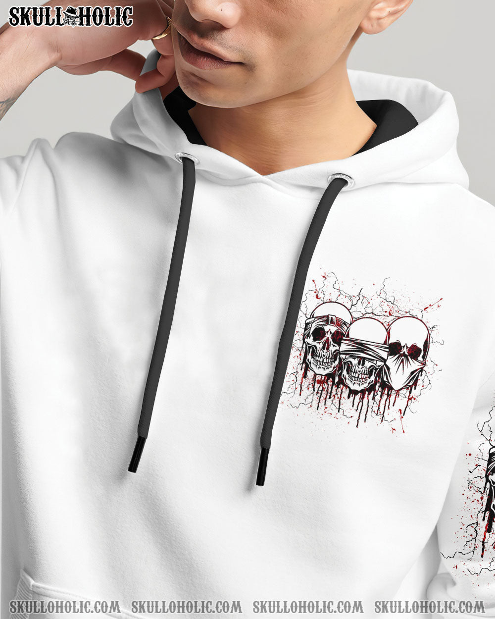 BLISSCORNERS STUCK BETWEEN IDK IDC AND IDGAF SKULL ALL OVER PRINT