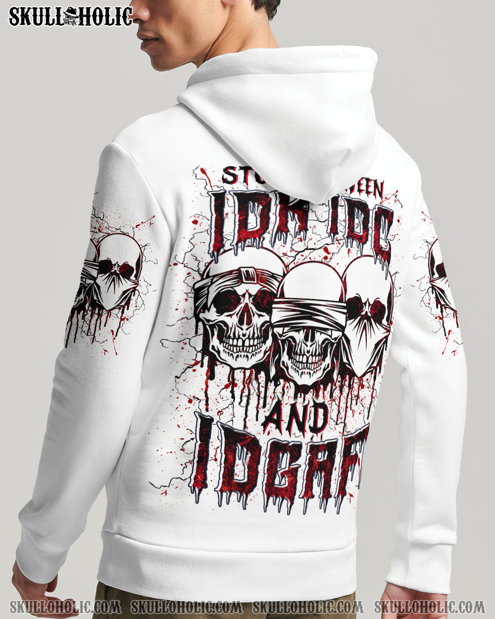 BLISSCORNERS STUCK BETWEEN IDK IDC AND IDGAF SKULL ALL OVER PRINT