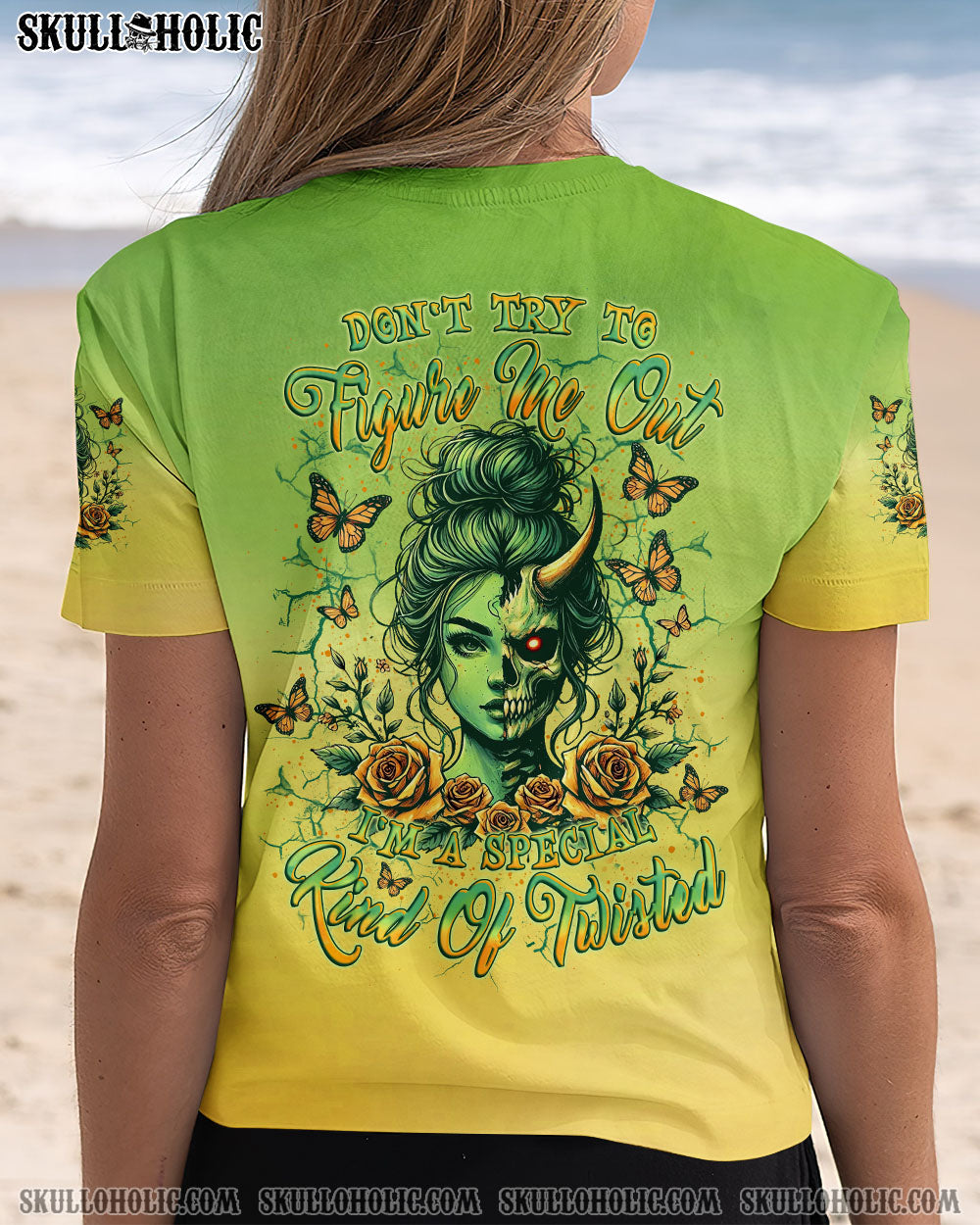 BLISSCORNERS DON'T TRY TO FIGURE ME OUT ALL OVER PRINT -  YHLT0906251