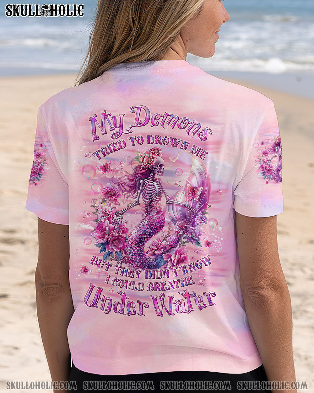 BLISSCORNERS MY DEMONS TRIED TO DROWN ME MERMAID ALL OVER PRINT