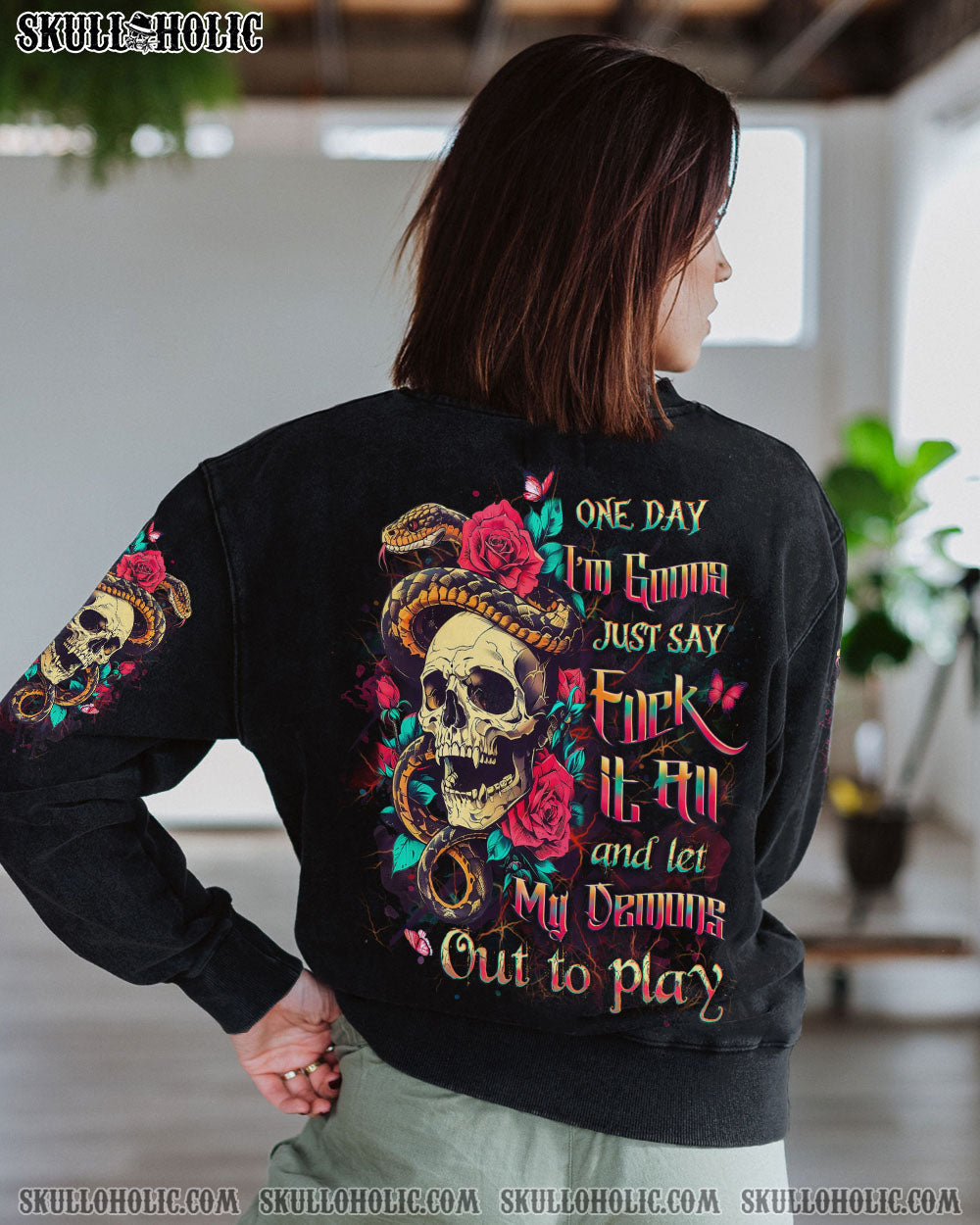 BLISSCORNERS ONE DAY I'M GONNA JUST SAY ALL OVER PRINT