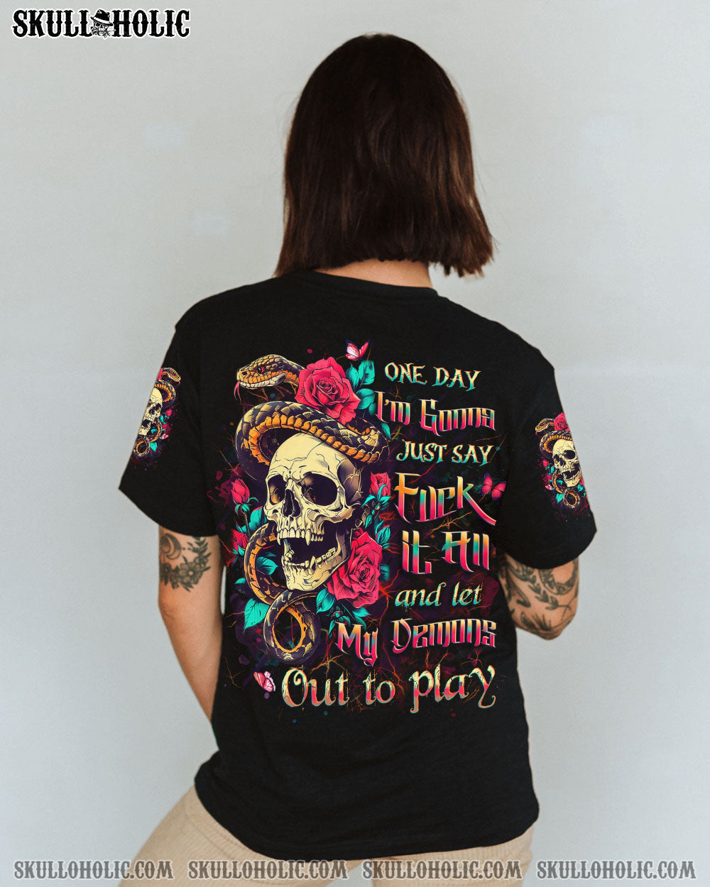 BLISSCORNERS ONE DAY I'M GONNA JUST SAY ALL OVER PRINT
