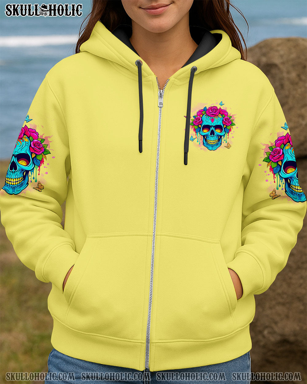 BLISSCORNERS THE GOOD GIRL IN ME SKULL ALL OVER PRINT