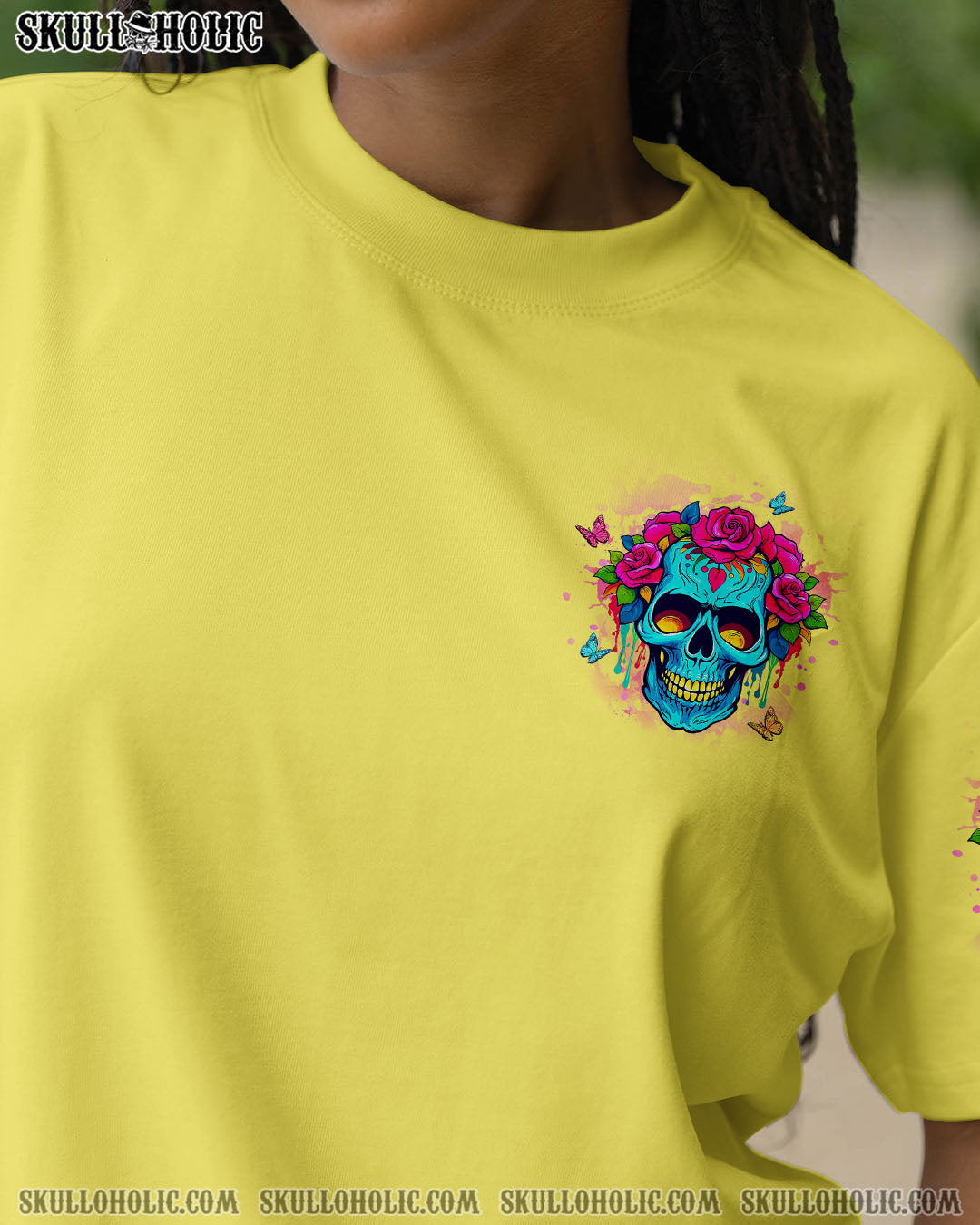 BLISSCORNERS THE GOOD GIRL IN ME SKULL ALL OVER PRINT