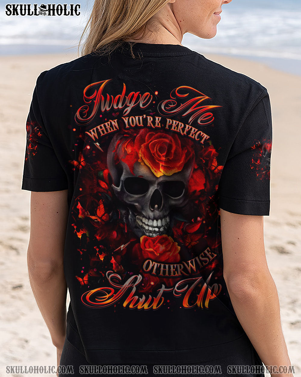BLISSCORNERS JUDGE ME WHEN SKULL ALL OVER PRINT