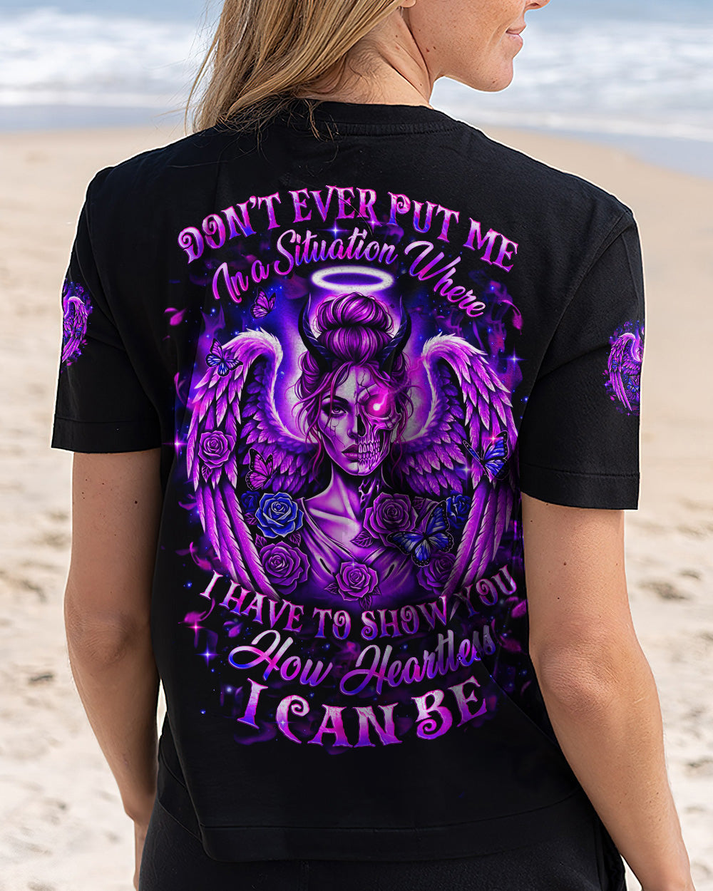 BLISSCORNERS NOT EVERYONE LIKES ME SKULL MESSY BUN ALL OVER PRINT