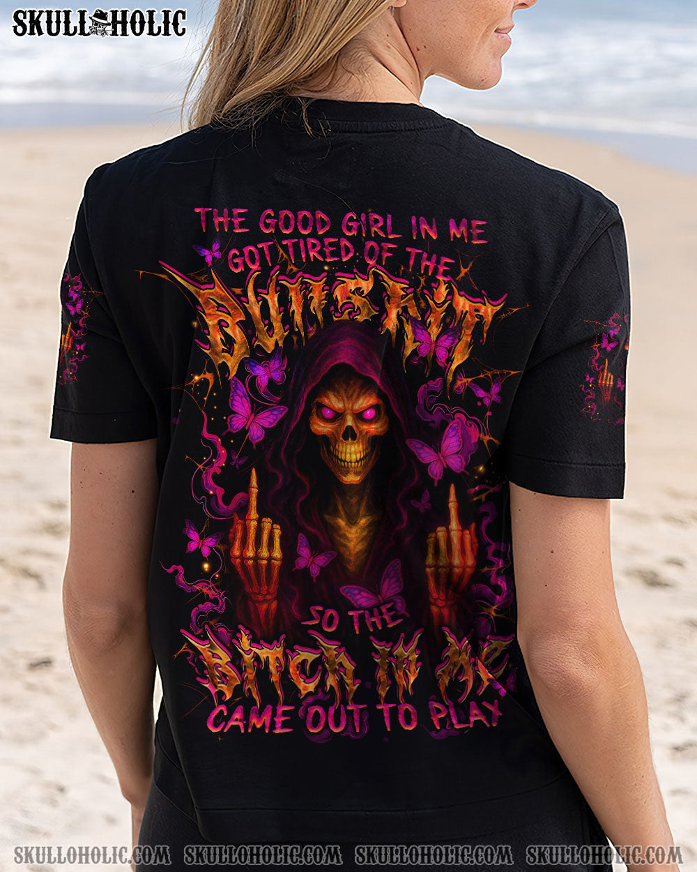 BLISSCORNERS THE GOOD GIRL IN ME ALL OVER PRINT