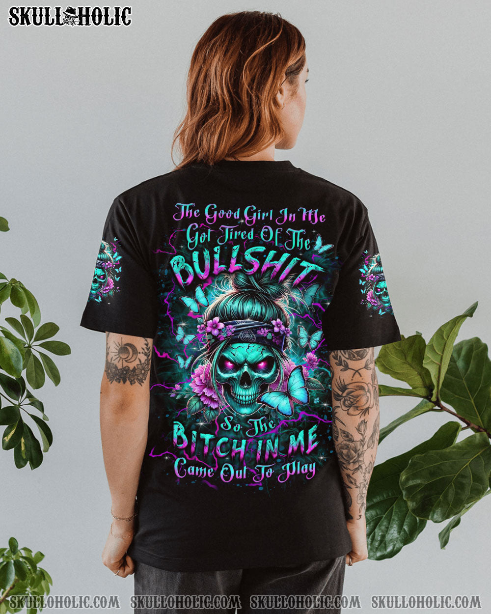 BLISSCORNERS THE GOOD GIRL IN ME ALL OVER PRINT