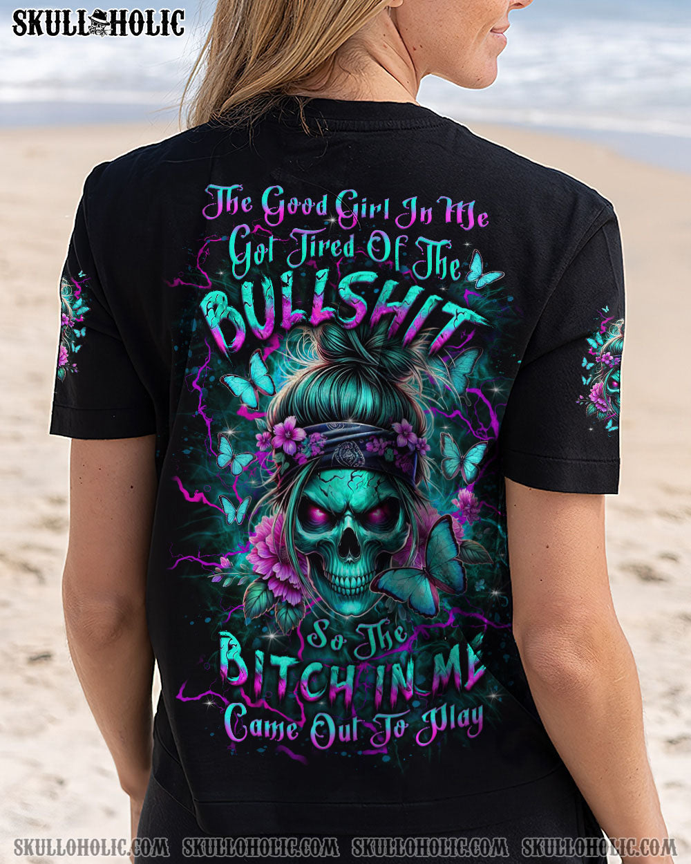 BLISSCORNERS THE GOOD GIRL IN ME ALL OVER PRINT