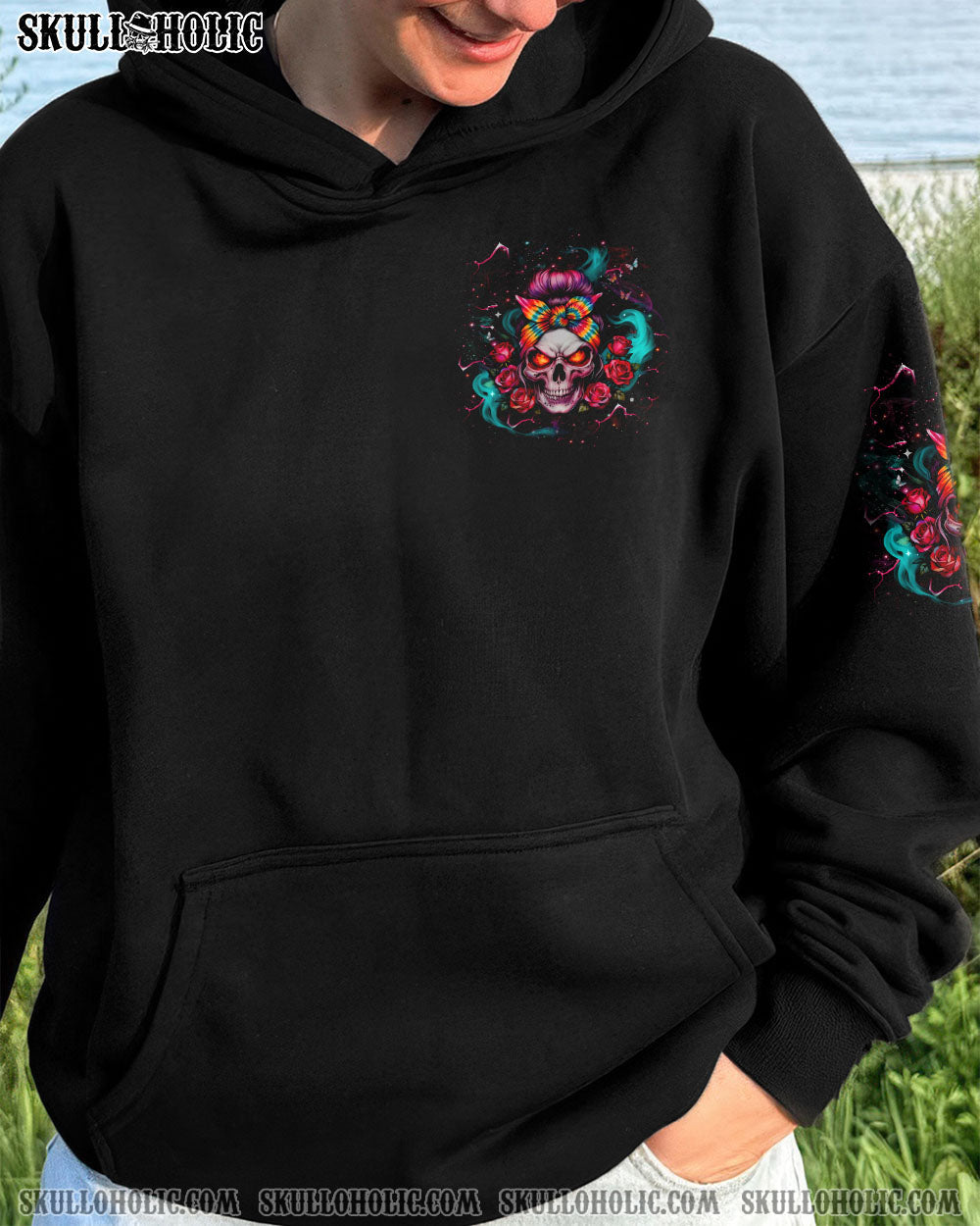 BLISSCORNERS YOU COULDN'T HANDLE ME MESSY BUN ALL OVER PRINT