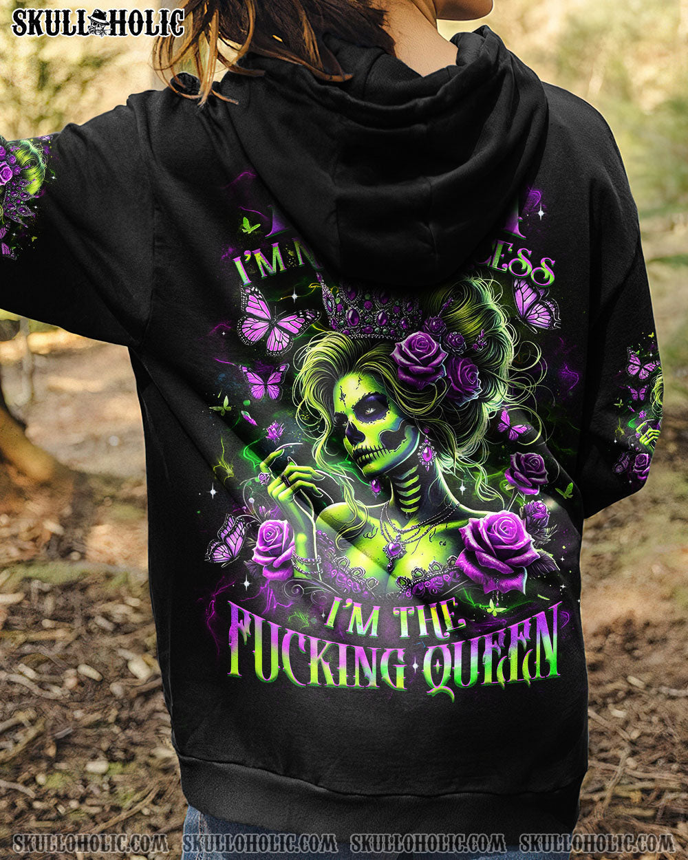 BLISSCORNERS I'M THE F QUEEN SUGAR SKULL ALL OVER PRINT