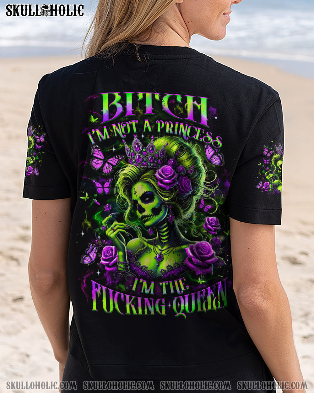 BLISSCORNERS I'M THE F QUEEN SUGAR SKULL ALL OVER PRINT