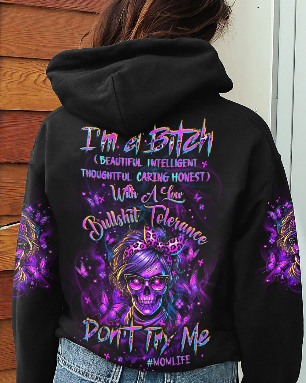 BLISSCORNERS I'M A B DON'T TRY ME MOMLIFE ALL OVER PRINT