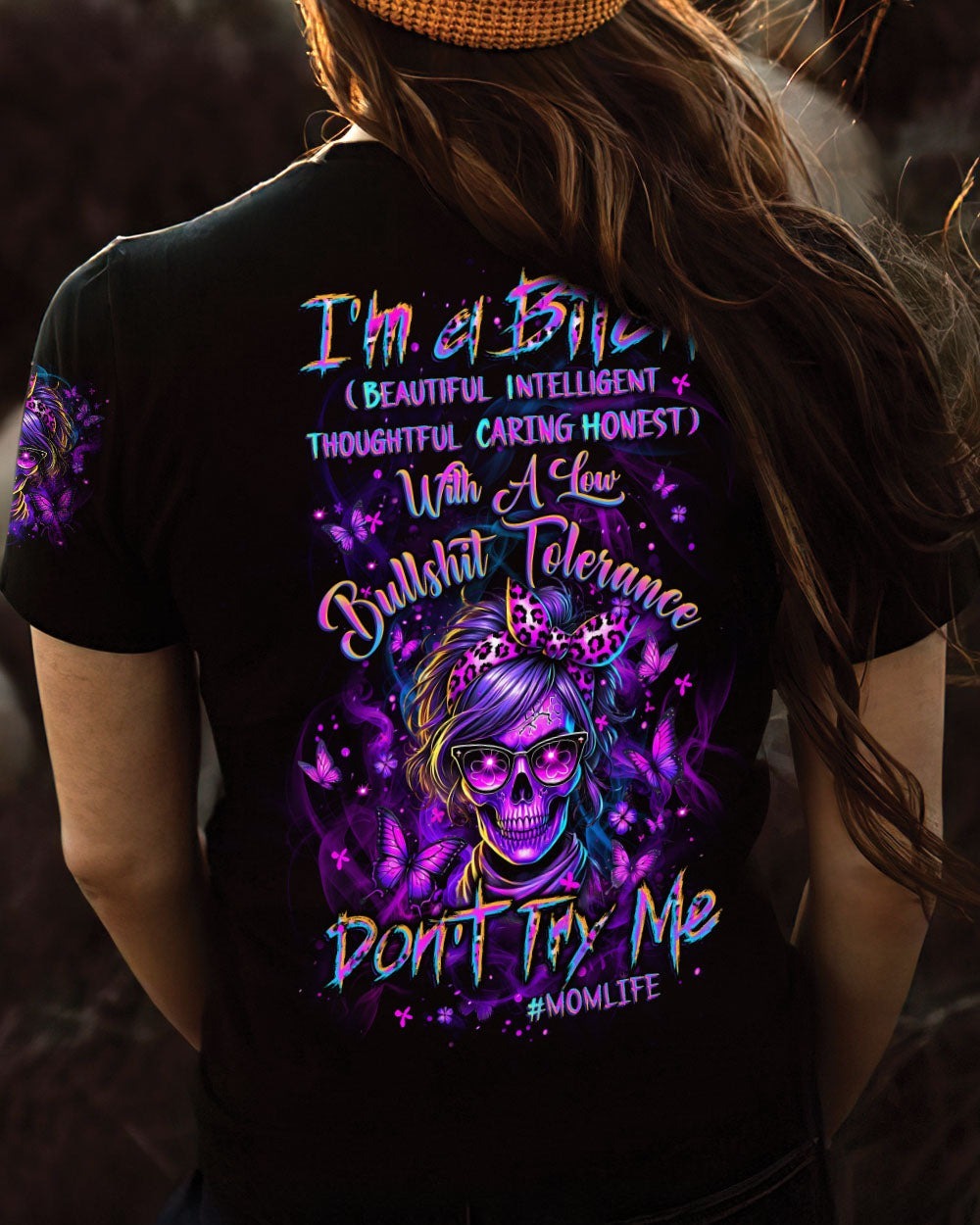 BLISSCORNERS I'M A B DON'T TRY ME MOMLIFE ALL OVER PRINT