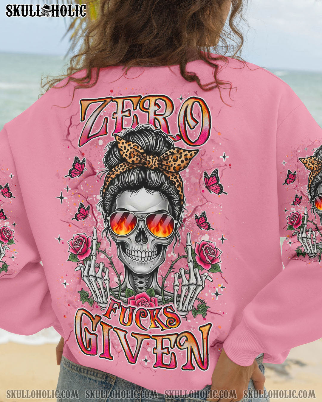 BLISSCORNERS BE CAREFUL MESSY BUN ALL OVER PRINT