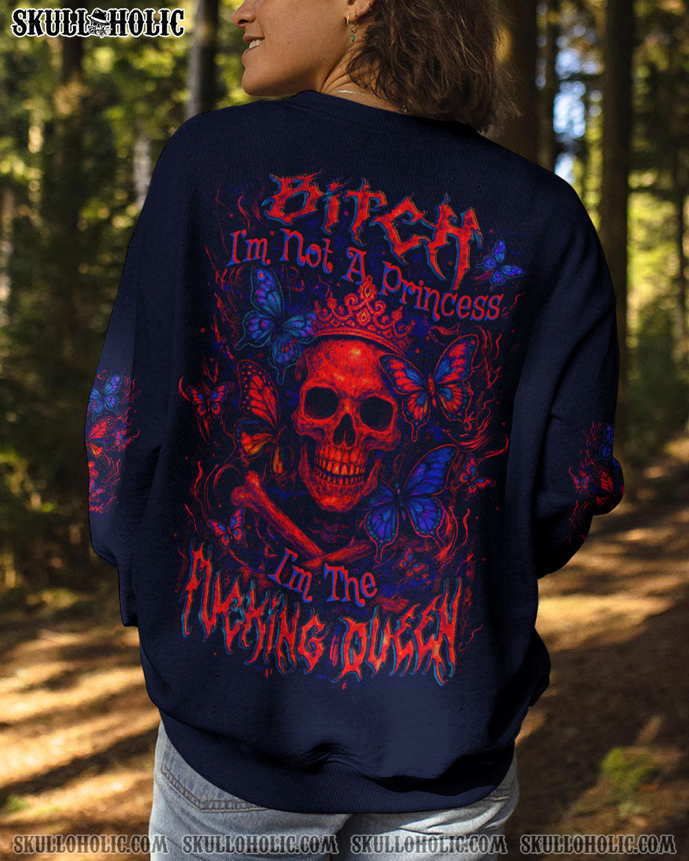 BLISSCORNERS I'M THE F QUEEN SKULL ALL OVER PRINT