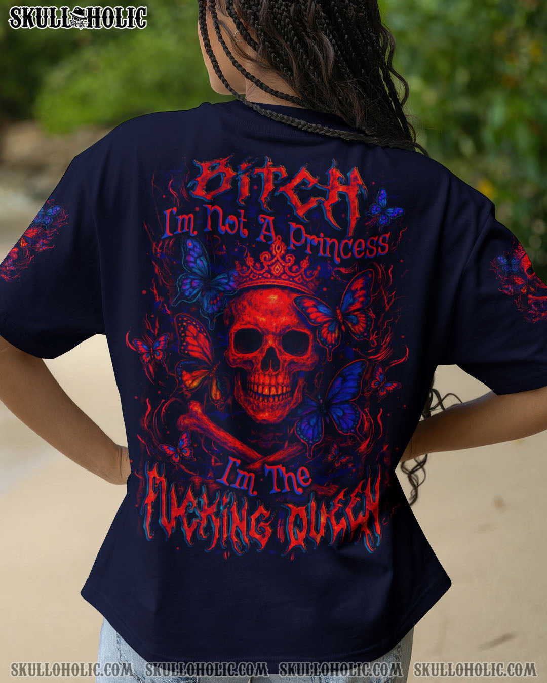 BLISSCORNERS I'M THE F QUEEN SKULL ALL OVER PRINT