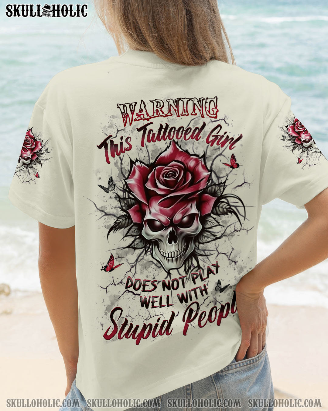 BLISSCORNERS WARNING THIS TATTOOED GIRL ALL OVER PRINT