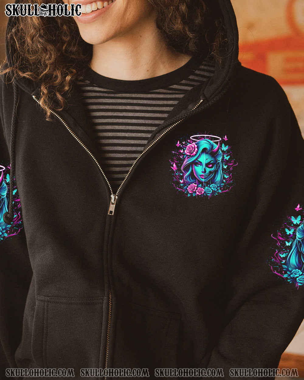 BLISSCORNERS DON'T TRY TO FIGURE ME OUT SKULL ALL OVER PRINT