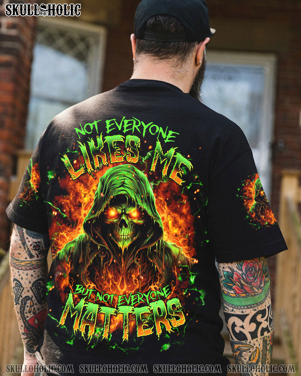 BLISSCORNERS NOT EVERYONE LIKES ME SKULL REAPER ALL OVER PRINT