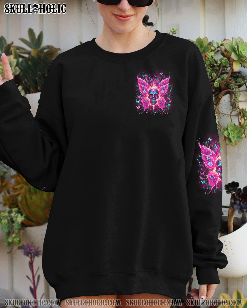 BLISSCORNERS KARMA FAIRY SKULL WINGS ALL OVER PRINT