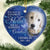 Custom Photo A Big Piece Of My Heart Lives In Heaven - Memorial Personalized Custom Ornament - Ceramic Heart Shaped - Christmas Gift, Sympathy Gift For Pet Owners, Pet Lovers