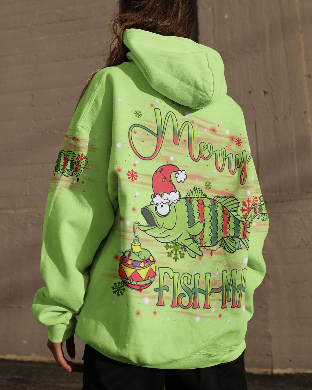 BLISSCORNERS MERRY FISH-MAS CHRISTMAS ALL OVER PRINT