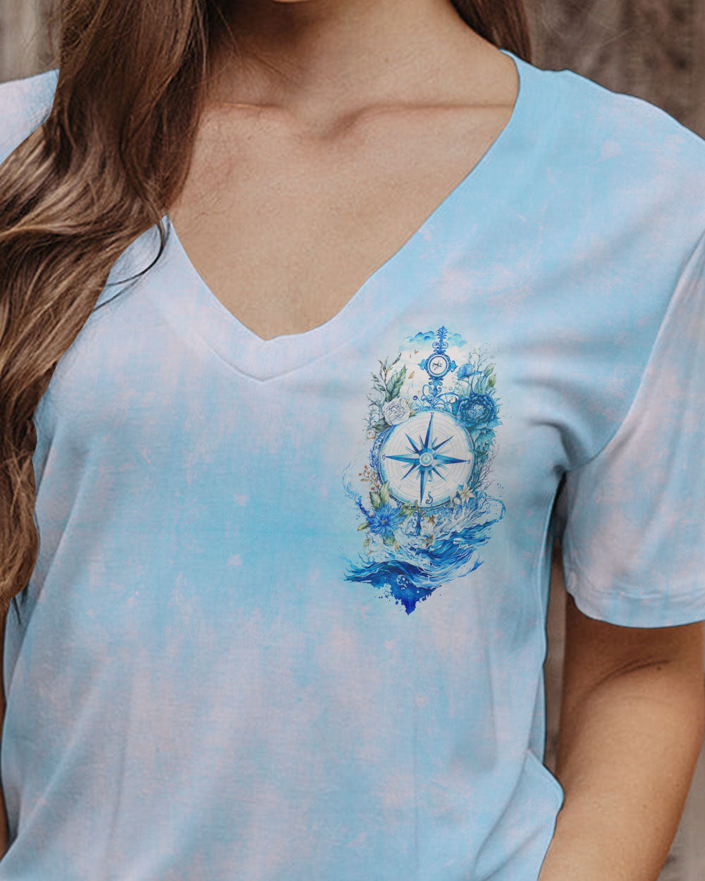 BLISSCORNERS SWIM IN THE SEA BLUE TIE DYE ALL OVER PRINT