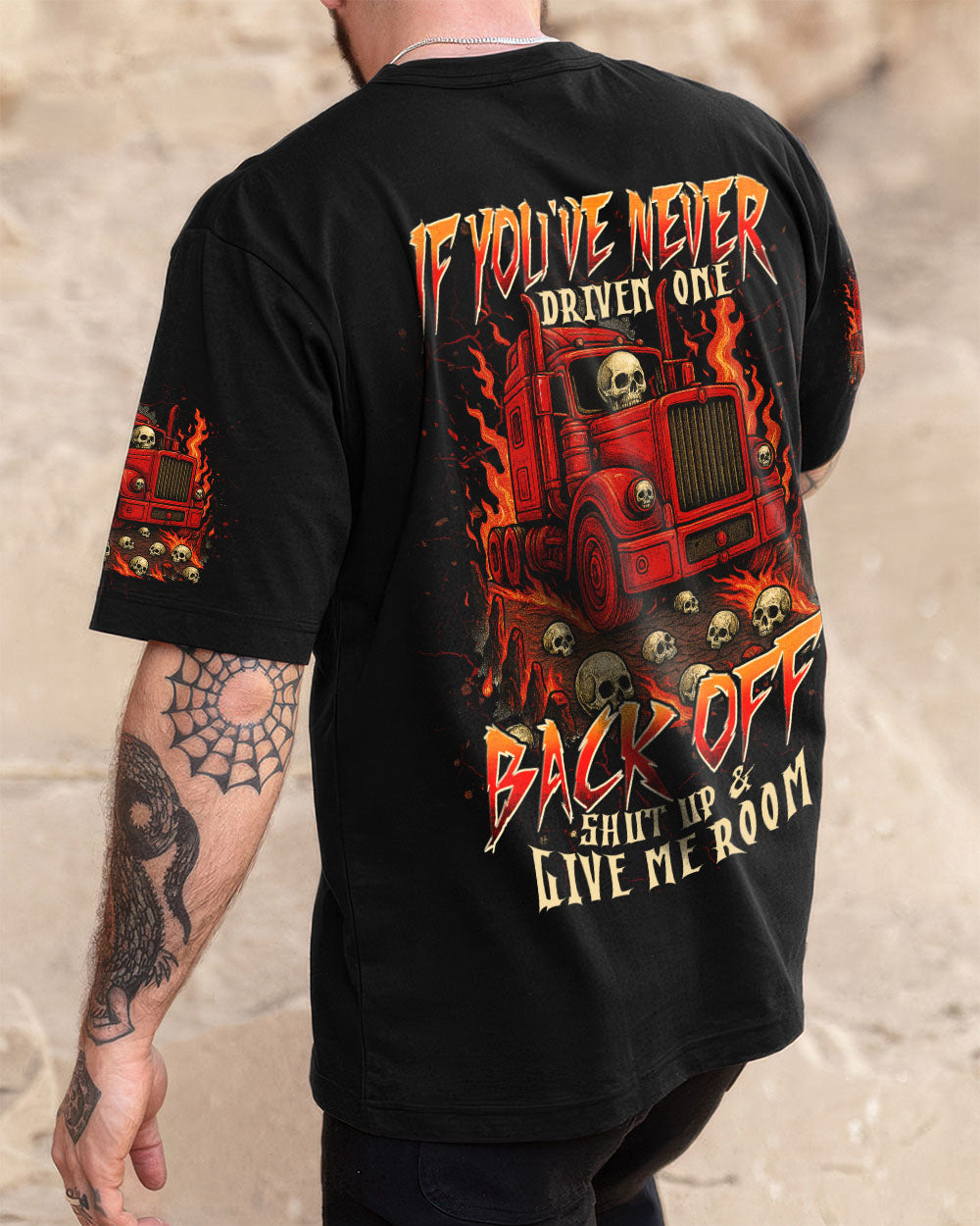 BLISSCORNERS I AM A TRUCKER SKULL ALL OVER PRINT