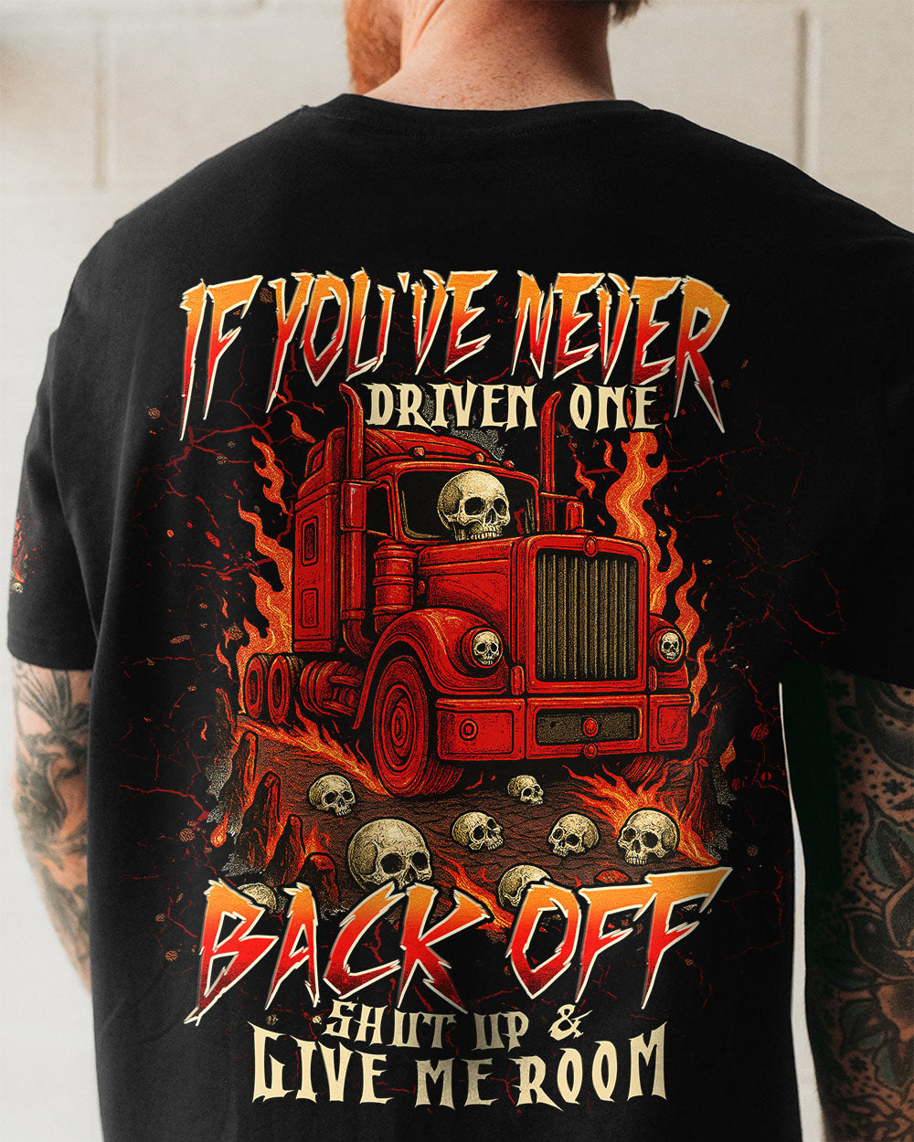 BLISSCORNERS I AM A TRUCKER SKULL ALL OVER PRINT