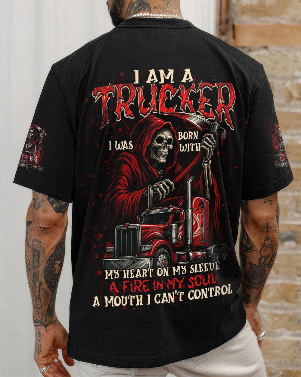 BLISSCORNERS I'M A TRUCK DRIVER AND A DAD ALL OVER PRINT