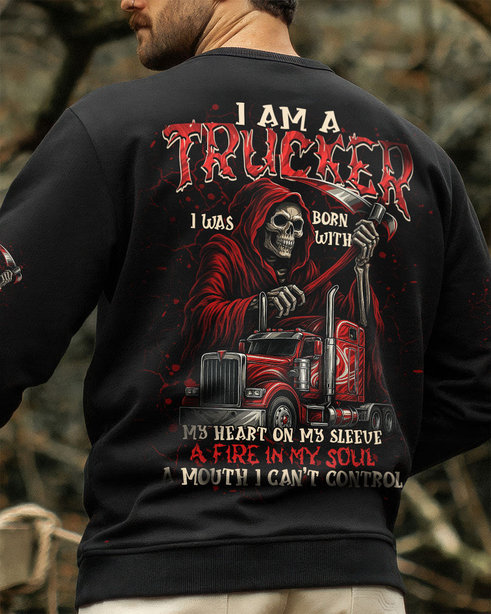 BLISSCORNERS I'M A TRUCK DRIVER AND A DAD ALL OVER PRINT
