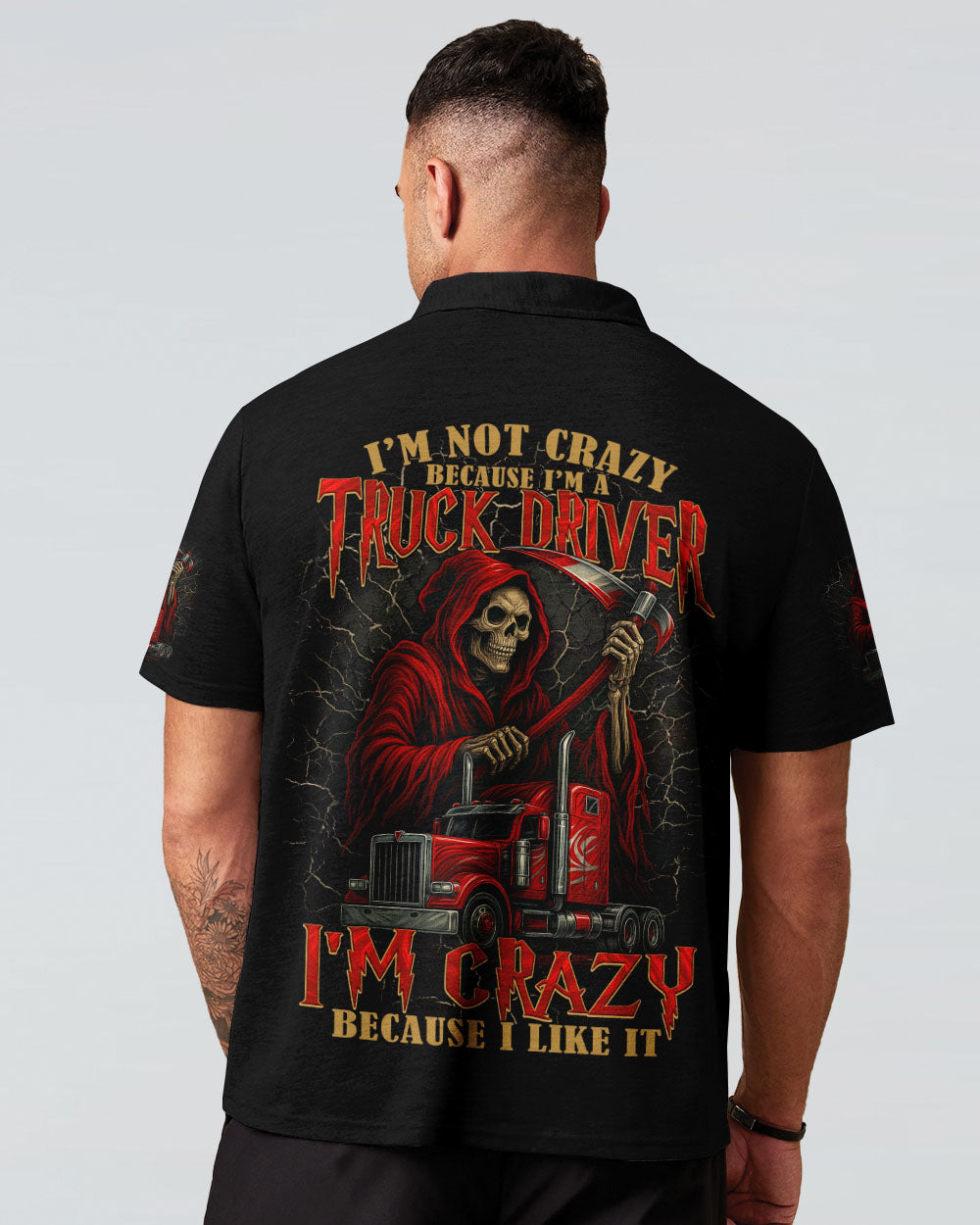 BLISSCORNERS KEEP ON TRUCKIN' SKULL ALL OVER PRINT