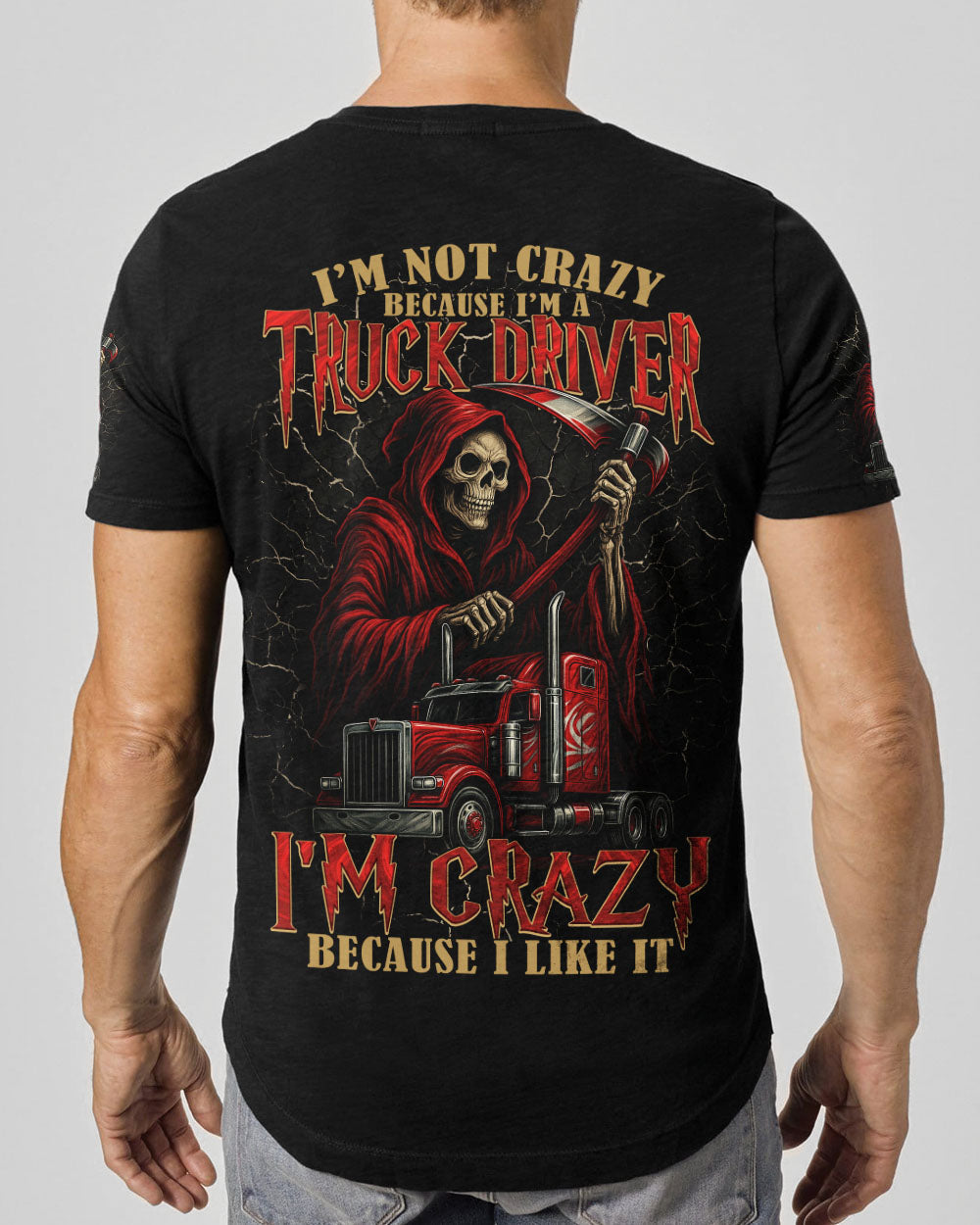 BLISSCORNERS KEEP ON TRUCKIN' SKULL ALL OVER PRINT