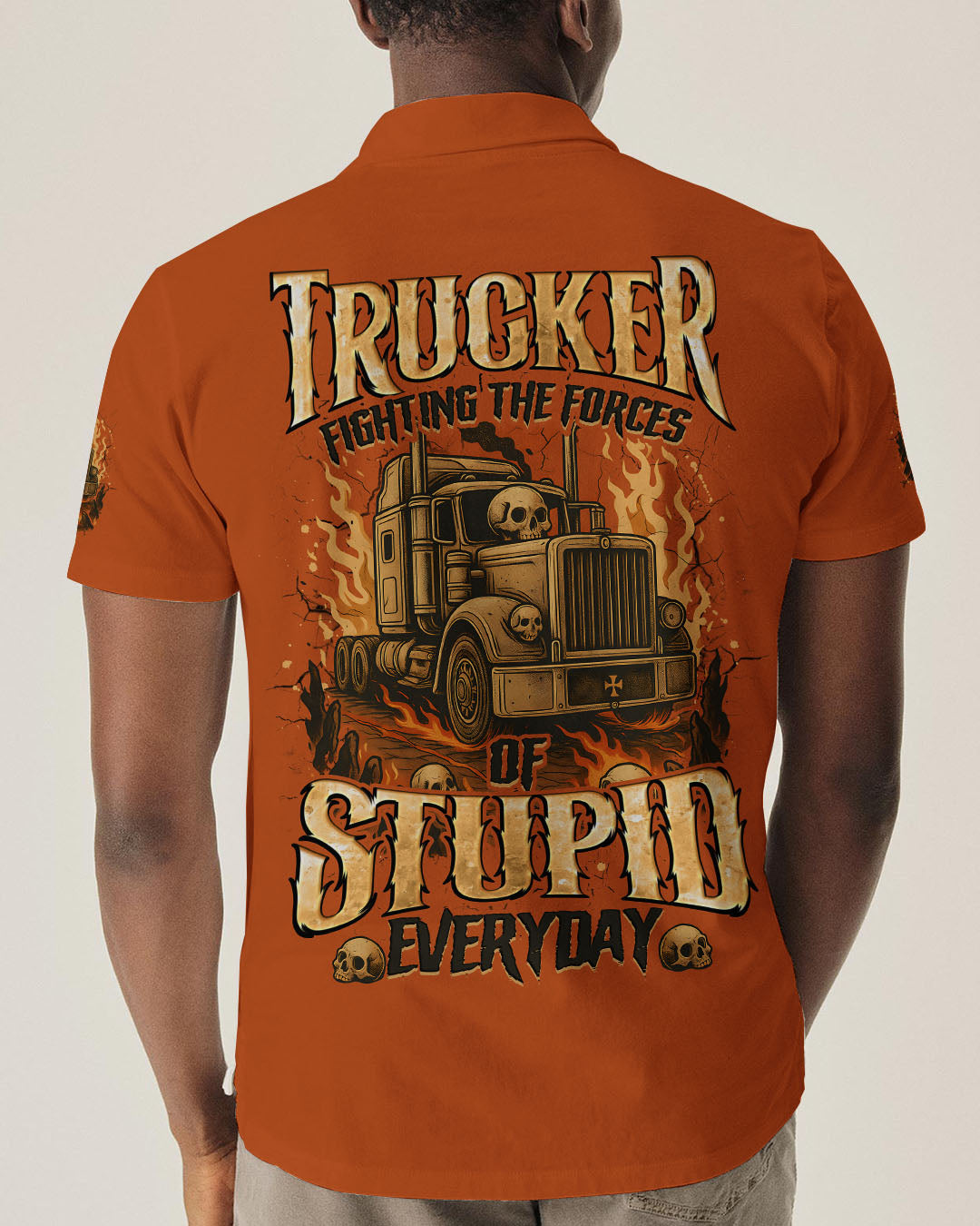 BLISSCORNERS REAL MEN BECOME TRUCKERS ALL OVER PRINT