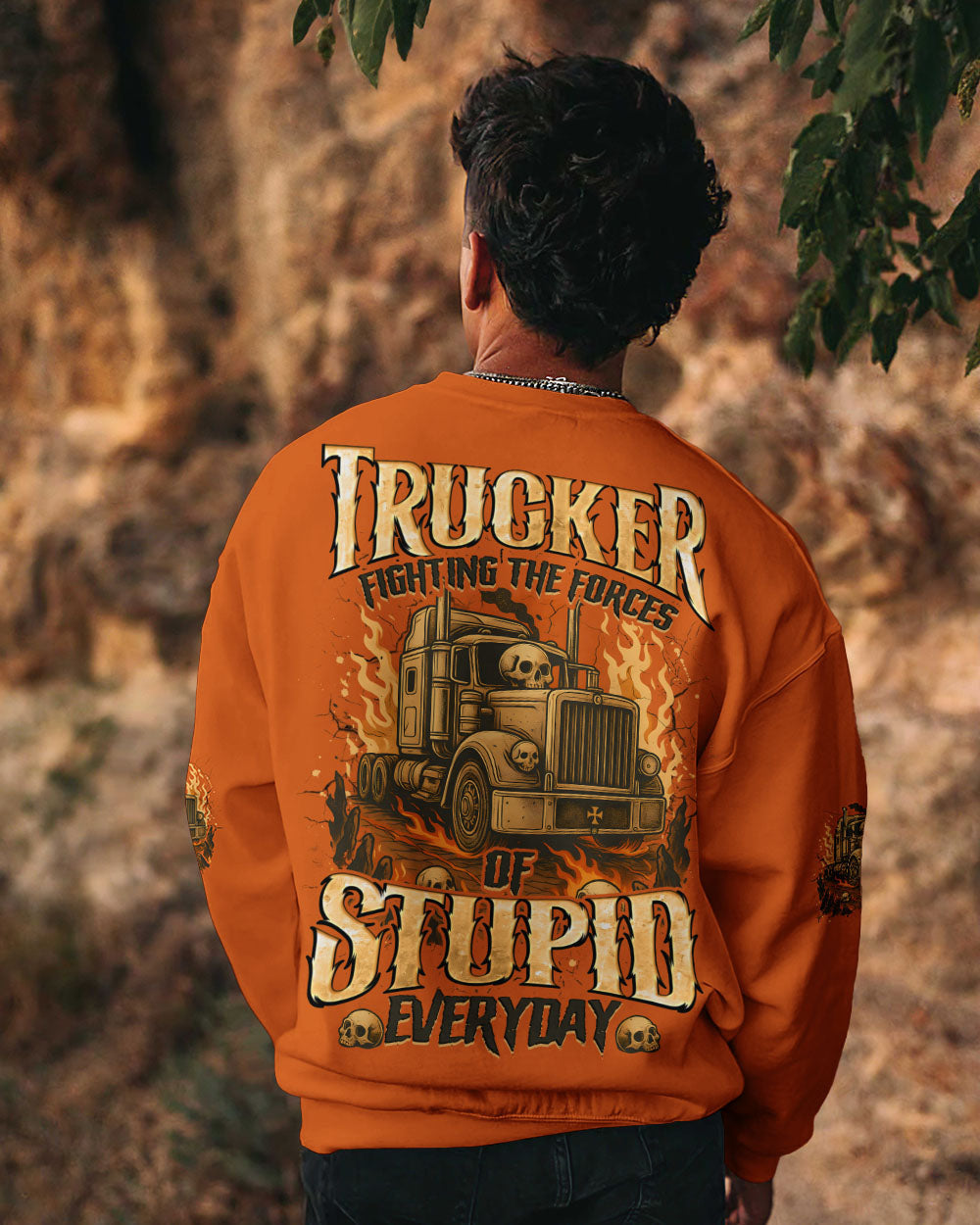 BLISSCORNERS REAL MEN BECOME TRUCKERS ALL OVER PRINT