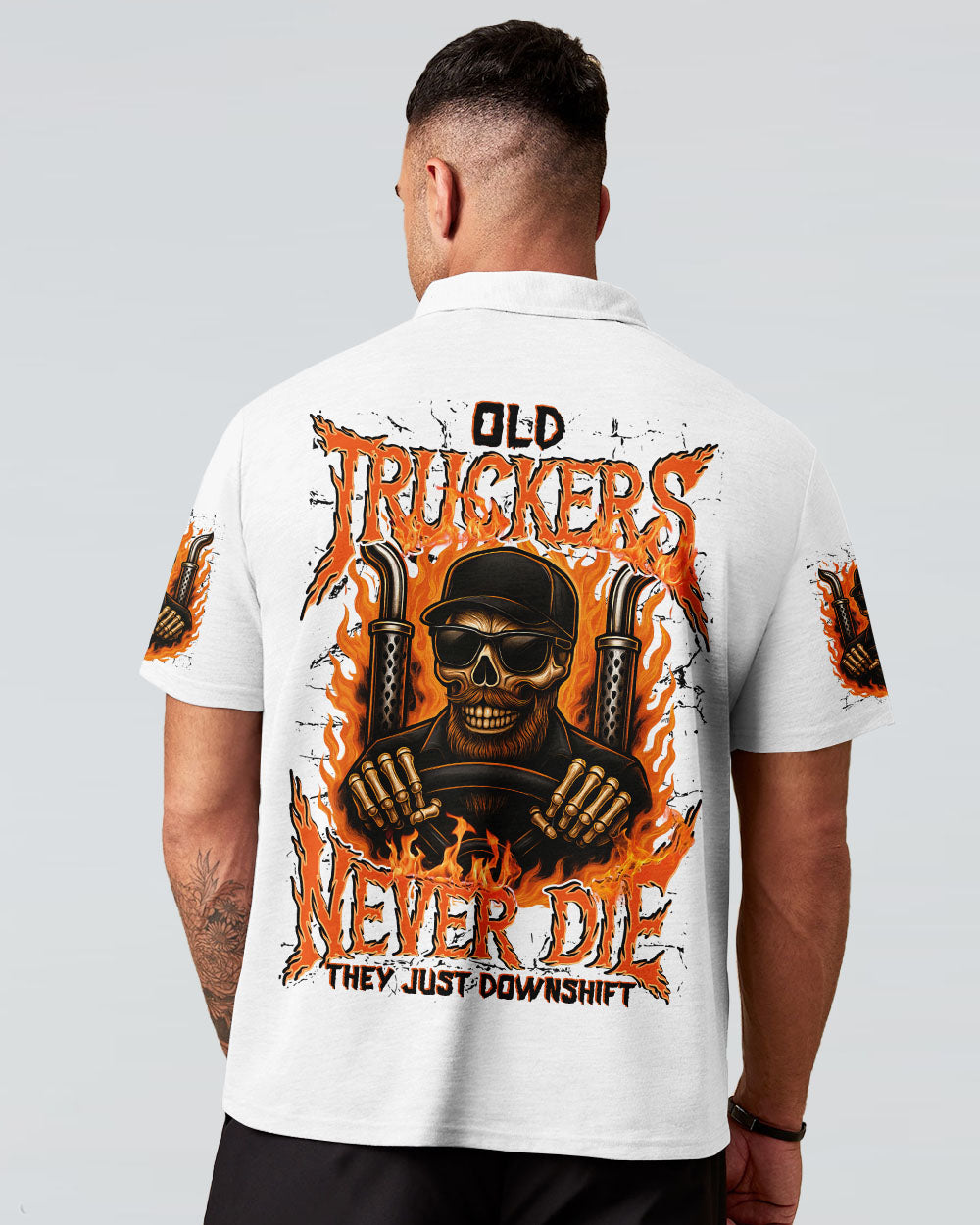 BLISSCORNERS I CLIMB HIGHER IN BOOTS LINEMAN SKULL ALL OVER PRINT