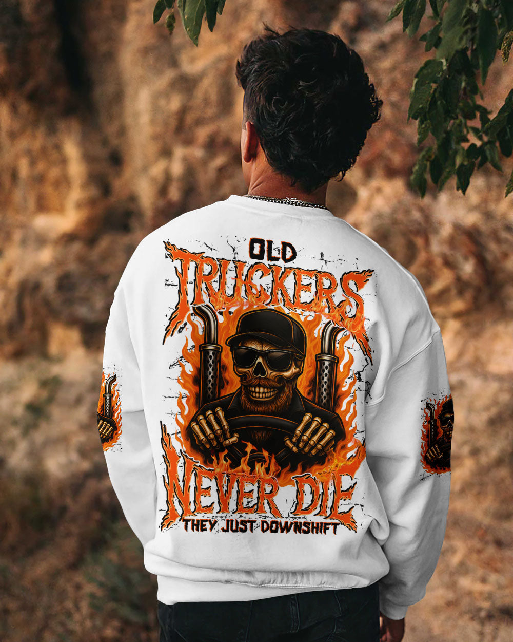 BLISSCORNERS I CLIMB HIGHER IN BOOTS LINEMAN SKULL ALL OVER PRINT