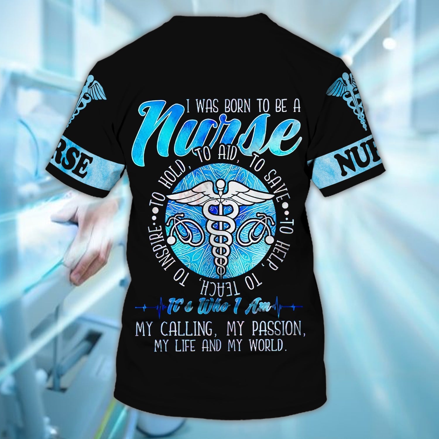 Blisscorners Custom Funny Nurse 3D Shirt, To be a Nurse- Personalized Name Unisex Tshirt